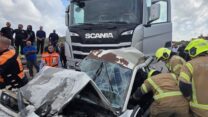 תאונת דרכים קטלנית בזרזיר (צילום: תיעוד מבצעי מד"א)