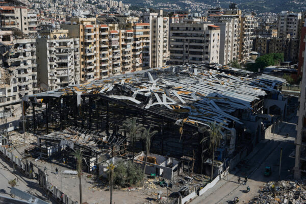 צה"ל תקף בכיכר ה"שוהדא" בביירות (צילום: AP)