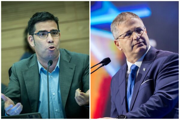 שר החינוך יואב קיש (מימין) וראש הרשות הארצית למדידה והערכה בחינוך ד"ר גל אלון (צילומים: יונתן זינדל/ פלאש 90)