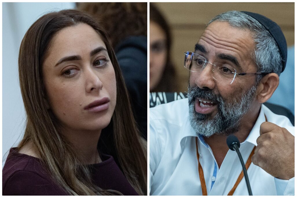חבר מועצת העיר הרצליה רפי קדושים והשרה לשיוויון חברתי מאי גולן (צילומים: יונתן זינדל/ פלאש 90) חבר מועצת העיר הרצליה רפי קדושים והשרה לשיוויון חברתי מאי גולן (צילומים: יונתן זינדל/ פלאש 90)