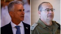 ראש המוסד המיועד, האלוף רומן גופמן (מימין) וראש המוסד היוצא דדי ברנע (צילומים: יונתן זינדל, אוליבייה פיטוסי/ פלאש 90)