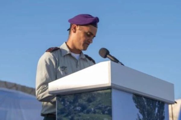 מפקד חטיבת גבעתי, אל"ם נתנאל שמכה (צילום: דובר צה"ל9