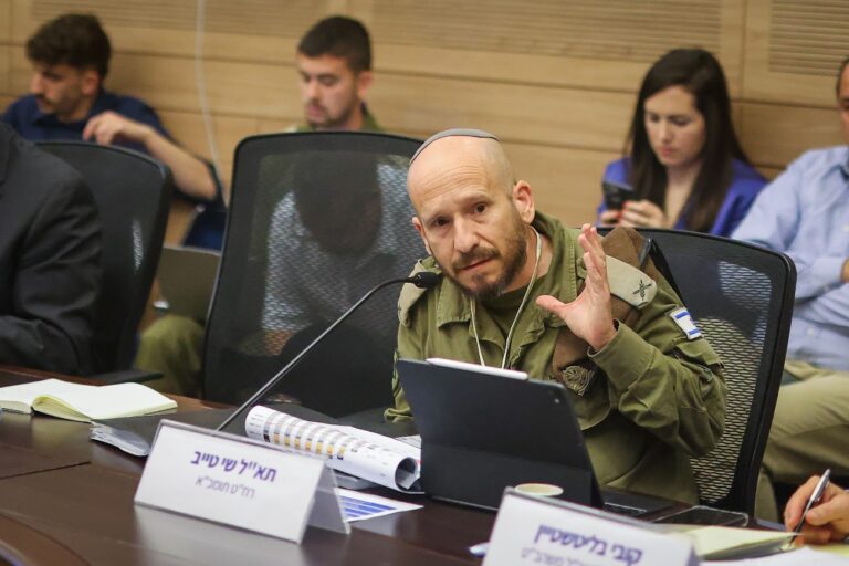 תא"ל שי טייב (צילום: נועם מושקוביץ/דוברות הכנסת)