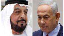 ראש הממשלה בנימין נתניהו ונשיא איחוד האמירויות ח'ליפה בן זאיד (צילומים: דוברות הכנסת, סוכנות הידיעות של איחוד האמירויות)