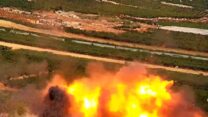 תיעוד פגיעה ישירה של רחפן נפץ במטולה צילום: לפי סעיף 27א לחוק זכויות יוצרים)