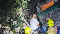 זירת תאונת הדרכים בתל אביב (צילום: תיעוד מבצעי מד"א)