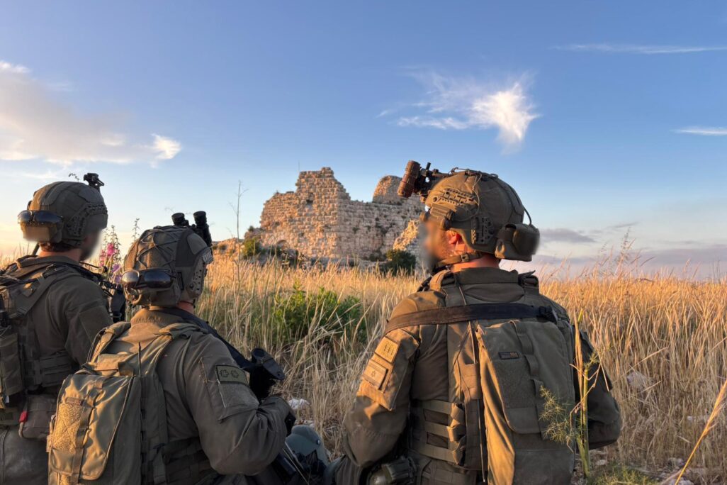 פעילות כוחות סיירת גולני במבצר הבופור (צילום: דובר צה"ל)