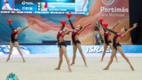 נבחרת ישראל בהתעמלות אמנותית בגביע האתגר פורטימאו (צילום: איגוד ההתעמלות)