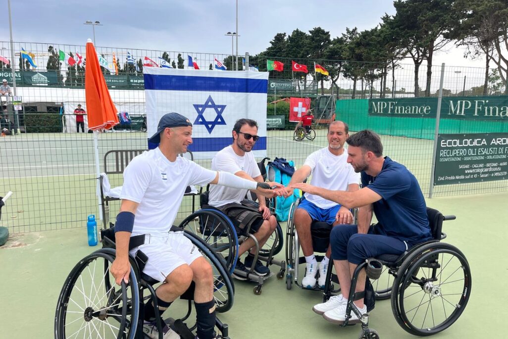 נבחרות הקוואד הישראלית בטניס פראלימיפי (צילום ההתאחדות לספורט נכים)