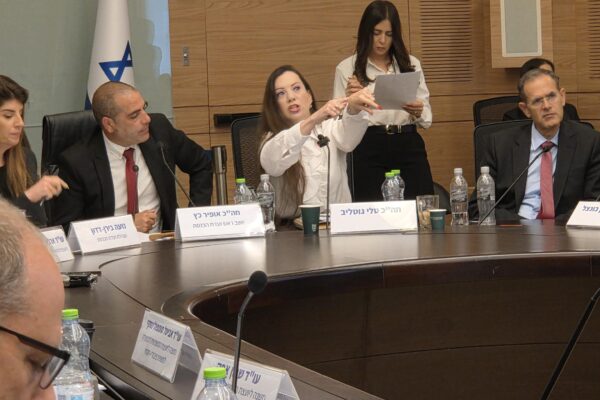 ח"כ טלי גוטליב בדיון ועדת הכנסת שאישרה את בקשתה שלא להסיר את חסינותה (צילום: אור גואטה)