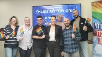 שרי ירושלמי (במרכז) בהכשרת מובילי תאים גאים במקומות עבודה מאוגדים של ההסתדרות, דצמבר 2024 (צילום: אלבום פרטי)