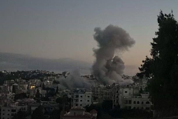 פיצוץ עקב תקיפת צה""ל בדרום לבנון (צילום: רשתות חברתיות לפי סעיף 27א')
