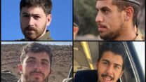סמ"ר נוה חבשוש (מימין למעלה), סמ"ר ליאב כבביה ז"ל  וסמ"ר יואב קליין ז"ל שנפלו באסון טנק המג"ד ולוחם מגל"ן רס"ל ניר בן-ארי ז"ל (צילומים: דובר צה"ל)