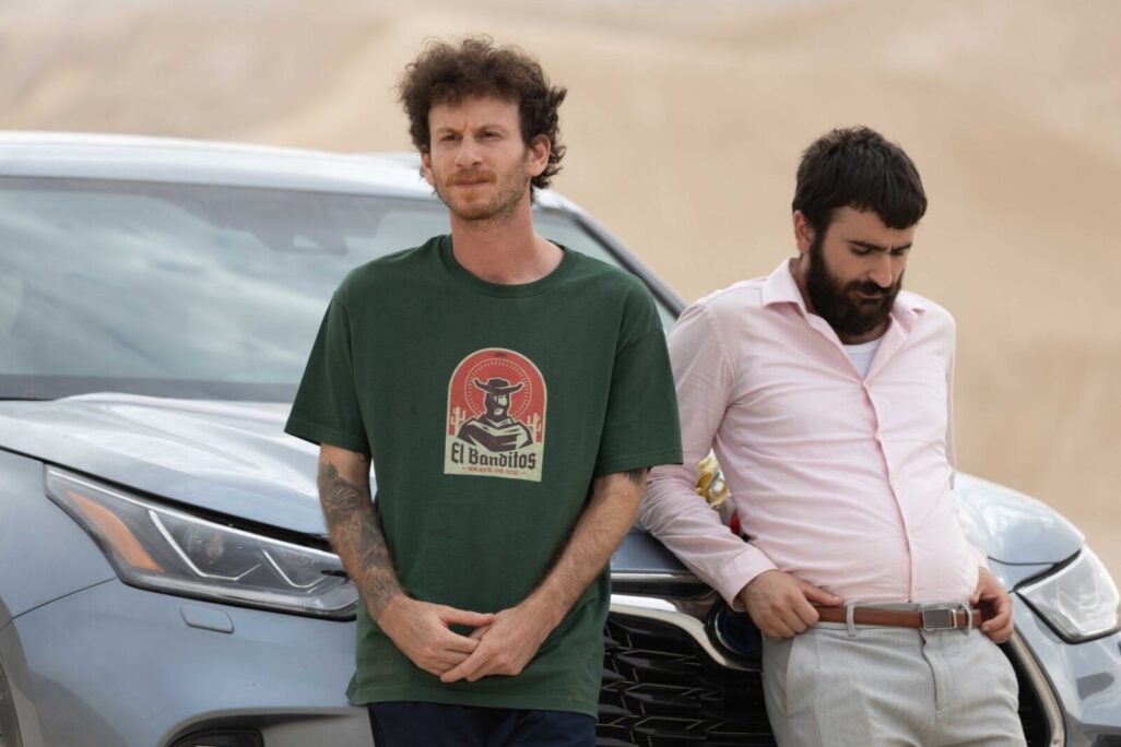 אלישע בנאי (משמאל) וחנא ביראך, משתתפי הסרט "בלה" שיצרו זהר שחר וג'מאל ח'לאילה (צילום: באדיבות סרטי יונייטד קינג)