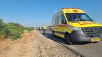 זירת תאונת הדרכים הקטלנית ליד מושב הודיה (צילום: תיעוד מבצעי מד"א)