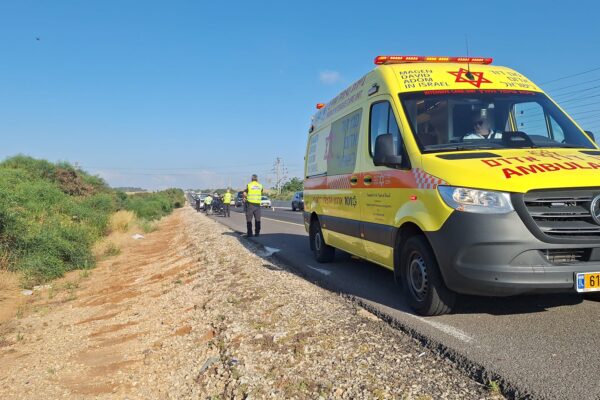 זירת תאונת הדרכים הקטלנית ליד מושב הודיה (צילום: תיעוד מבצעי מד"א)