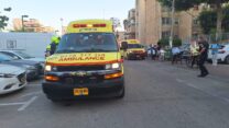 זירת התאונה בקריית אתא (צילום: תיעוד מבצעי מד"א)