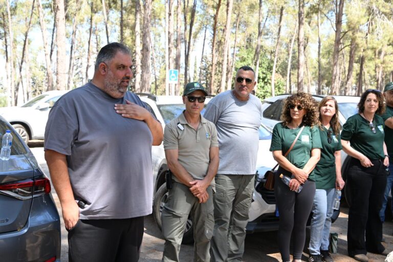 יו"ר קק"ל אייל אוסטרינסקי (עובדי קק"ל (צילום: צילום שחר כהן מערך ההסברה קק״ל)
