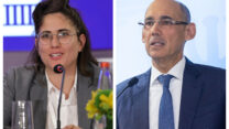 נגיד בנק ישראל אמיר ירון וסגנית הממונה על התקציבים באוצר תמר לוי בונה (צילום: פלאש90/דוברות משרד האוצר)