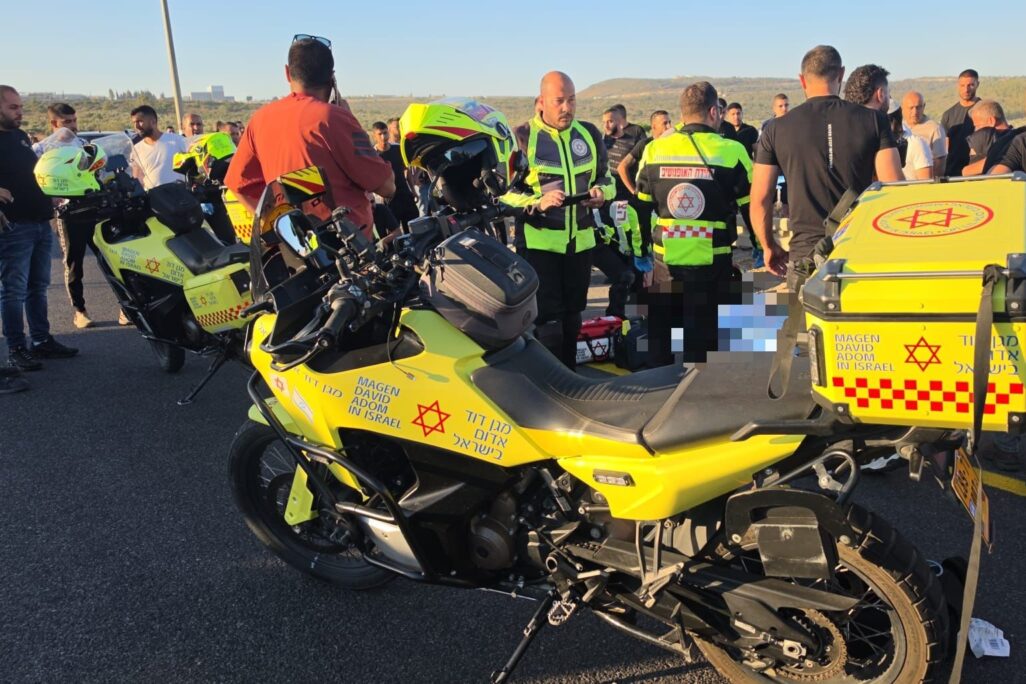 זירת תאונת הדרכים בצומת גולני (צילום: תיעוד מבצעי מד"א)