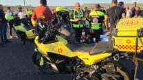 זירת תאונת הדרכים בצומת גולני (צילום: תיעוד מבצעי מד"א)