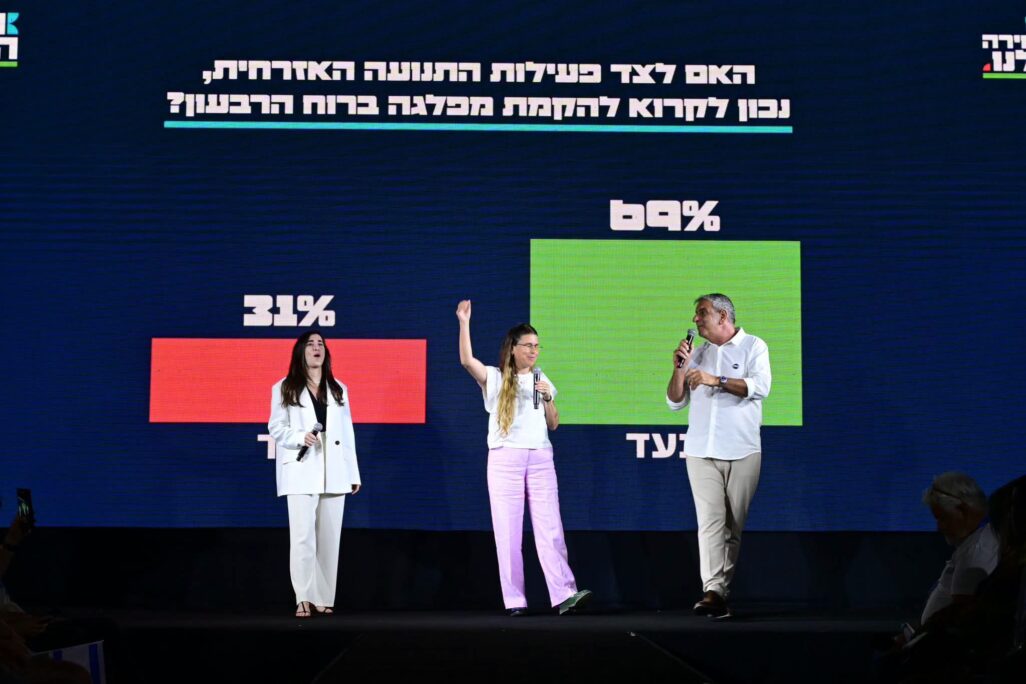 הנהגהת תנועת הרבעון הרביעי בהכרזה על הצטרפות לפוליטיקה (צילום מסך:רשתות חברתיות לפי 27א'.)