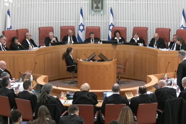דיון בג"ץ על הוועדה לבחירת שופטים (צילום מסך)