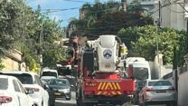 זירת השריפה בטייבה (צילום: כיבוי והצלה לישראל)
