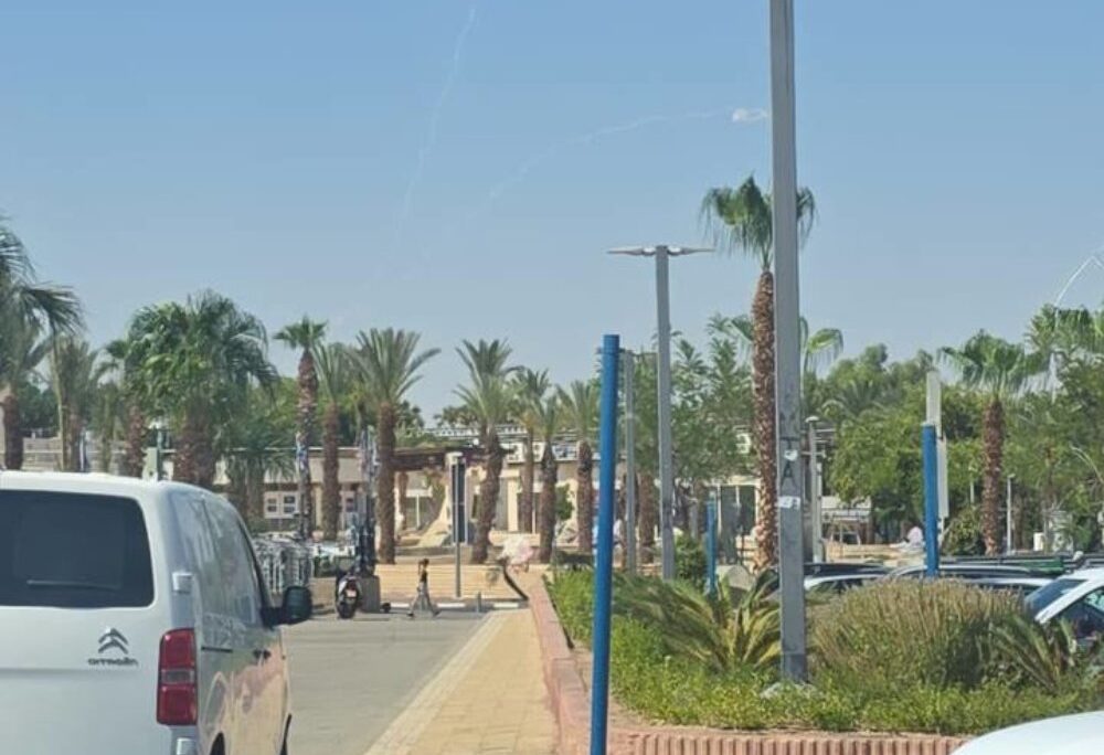יירוטים באילת לאחר שיגור מאיראן שכוון לירדן (צילום: לפי סעיף 27א של חוק זכויות יוצרים)