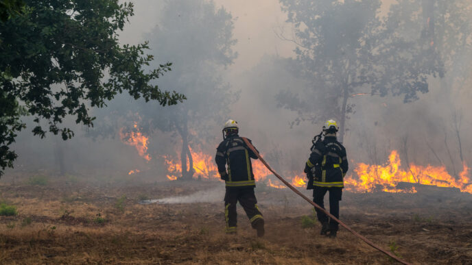 יותר מרבע מיליון עקורים בצרפת ובספרד בעקבות שריפות ענק