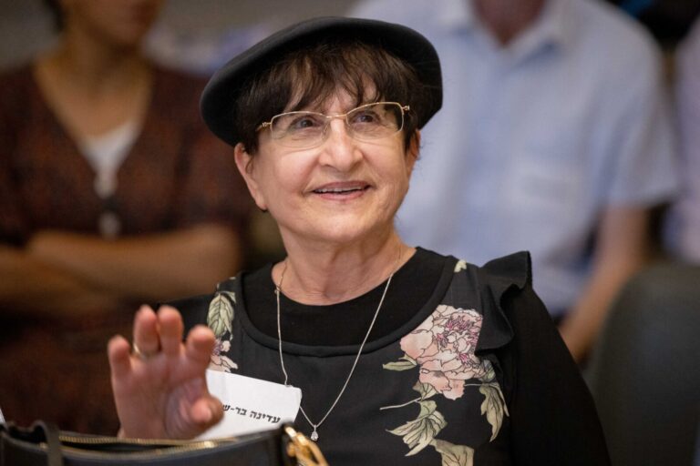 עדינה בר שלום, כלת פרס ישראל ובתו של הרב עובדיה יוסף, גם היא מועמדת ב'פריימריז' (צילום ארכיון: יונתן זינדל/פלאש90)