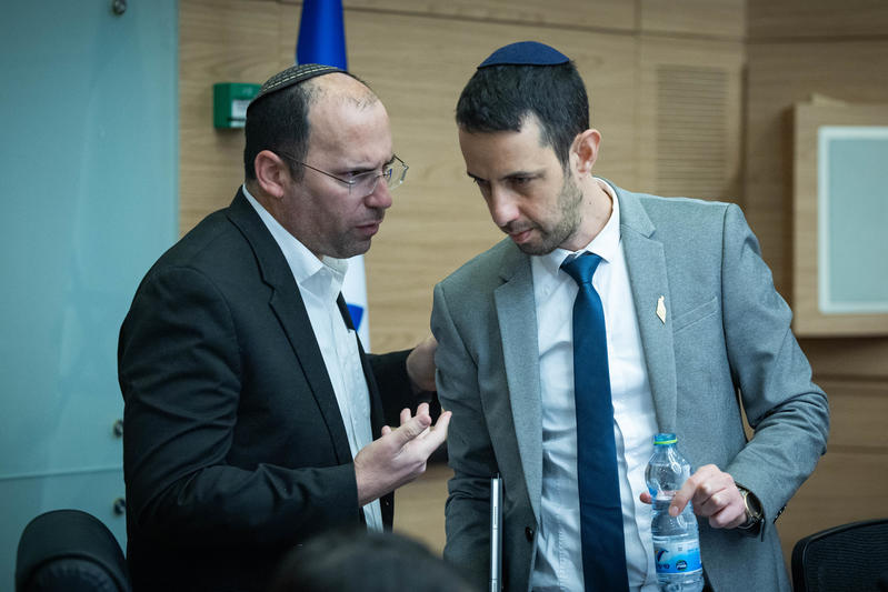 ח"כ אריאל קלנר וח"כ שמחה רוטמן (צילום: יונתן זינדל/פלאש90)
