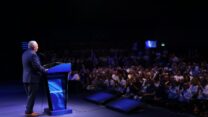 גדי איזנקוט בהשקת הקמפיין של 'ישר!' (צילום: 'ישר!')