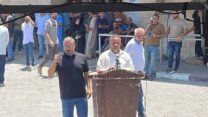 נציגי חמאס ברצועת עזה מודיעים על פירוק ממשלת חמאס (צילום: מרשתות חברתיות, שימוש לפי סעיף 27א' לחוק זכויות יוצרים)