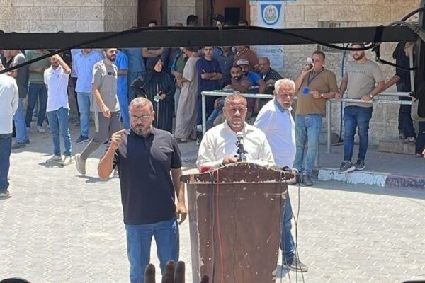 נציגי חמאס ברצועת עזה מודיעים על פירוק ממשלת חמאס (צילום: מרשתות חברתיות, שימוש לפי סעיף 27א' לחוק זכויות יוצרים)