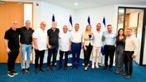 יו"ר ההסתדרות ארנון בר-דוד במפגש עם ראש עיריית ירושלים משה ליאון (צילום: קובי קואנקס)