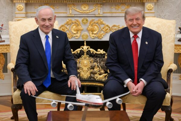 נשיא ארה"ב דונלד טראמפ וראש הממשלה בנימין נתניהו בבית הלבן, 28 ביולי 2026 (צילום: - צילום: מעיין טואף/ לע״מ)