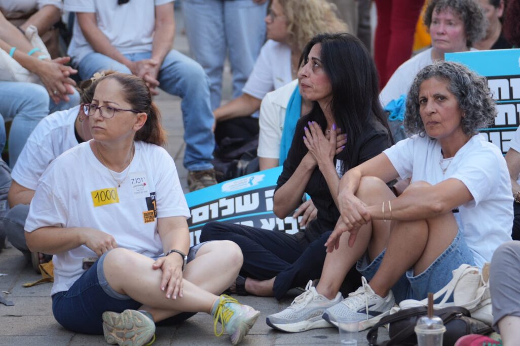 ויקי כהן ועינב צנגאוקר בשער בגין בתל אביב (צילום: שני תמים)