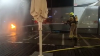 זירת הפיצוץ במסעדת ג'פניקה בעפולה (צילום: כבאות והצלה)