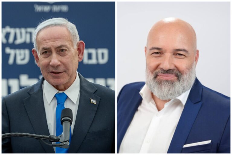 מימין: איש העסקים אורן דוברונסקי, שישוריין ברשימת הליכוד לכנסת; ראש הממשלה ויו"ר הליכוד בנימין נתניהו (צילומים: יח"צ, חיים גולדברג/פלאש90)