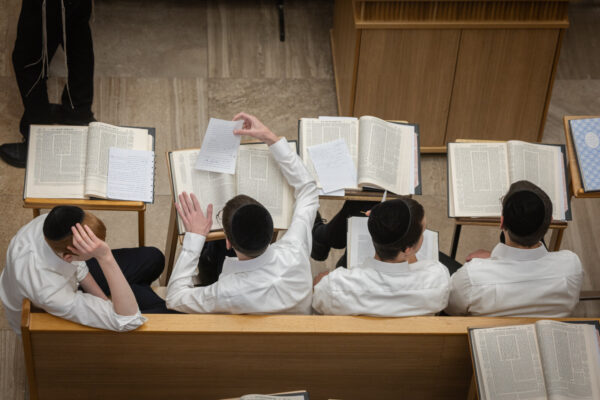 תלמידי ישיבה בירושלים. למצולמים אין קשר לכתבה (צילום אילוסטרציה: חיים גולדברג/ פלאש 90)