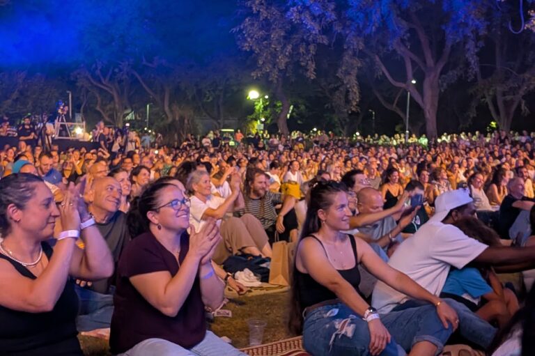 הקהל בהופעתו של שגיא דקל חן (צילום: קרן שמש)