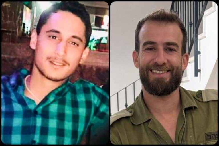 רס״ן (מיל׳) הראל בירנשטוק ז״ל (מימין) ורס״ם (מיל׳) תמיר וקנין ז״ל (צילום: דובר צה"ל)