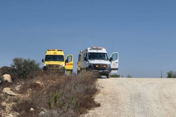 זירת הפיגוע בשומרון (צילום: תיעוד מבצעי מד"א)