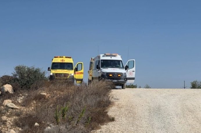 זירת הפיגוע בשומרון (צילום: תיעוד מבצעי מד"א)