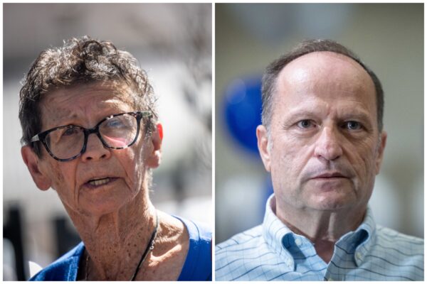 איציק בונצל, ששוריין על ידי נתניהו בליכוד, ושורדת השבי יוכבד ליפשיץ (צילומים: חיים גולדברג, יונתן זינדל/ פלאש 90)