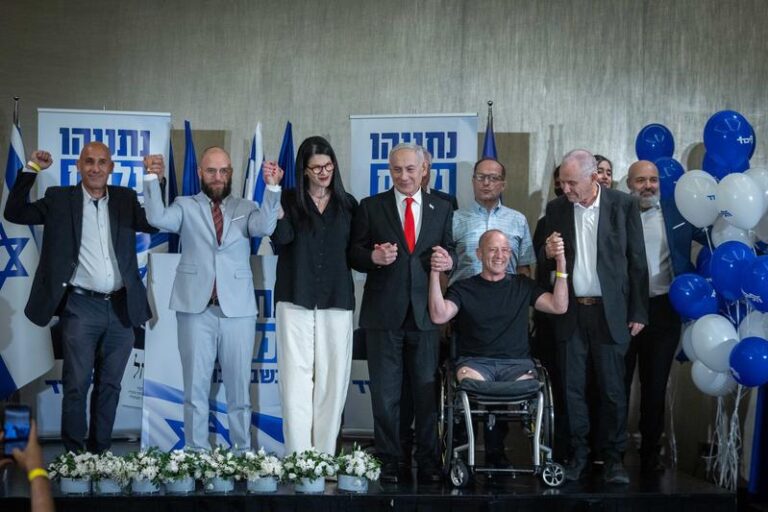 ראש הממשלה בנימין נתניהו מציג את המועמדים החדשים ברשימה (צילום: חיים גולדברג/פלאש90)