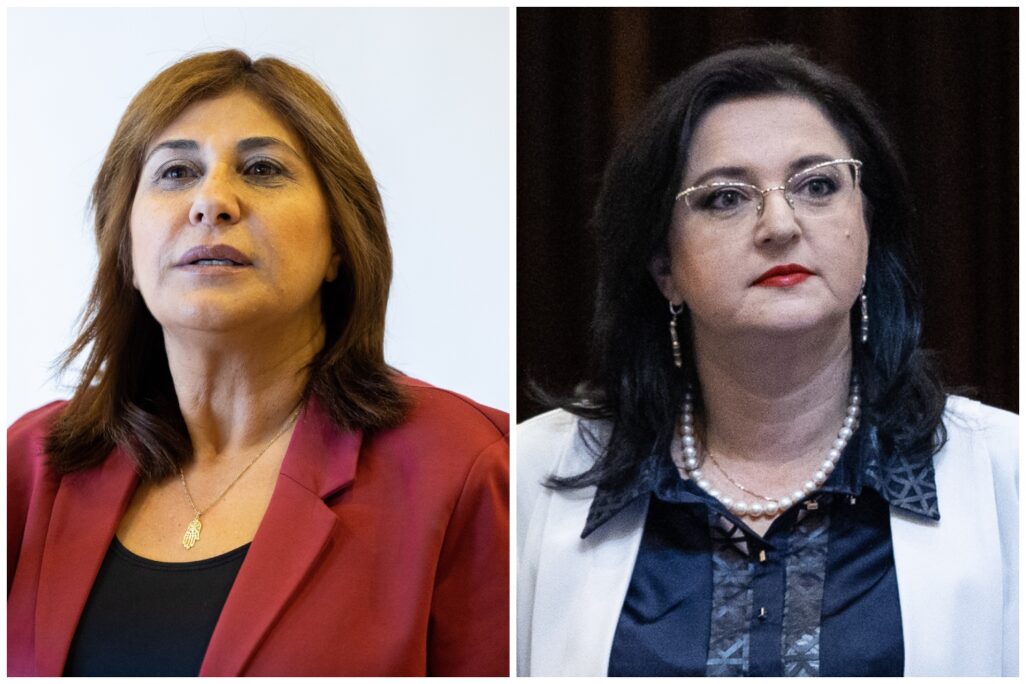 חברות הכנסת טטיאנה מזרסקי (מימין) ודבי ביטון (צילומים: יונתן זינדל/ פלאש 90) חברות הכנסת טטיאנה מזרסקי (מימין) ודבי ביטון (צילומים: יונתן זינדל/ פלאש 90)