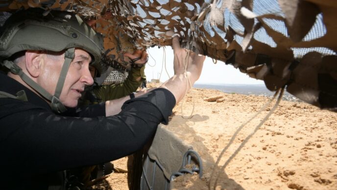 נתניהו בעזה: "ישראל לא תיסוג מהקו הצהוב, אנחנו שולטים ב-60% מהרצועה"