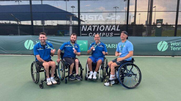 Wheelchair tennis: Bronze medal for Israel's team in the quad category